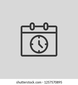 Calendar icon isolated on background. Appointment symbol modern, simple, vector, icon for website design, mobile app, ui. Vector Illustration