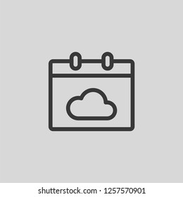 Calendar icon isolated on background. Date symbol modern, simple, vector, icon for website design, mobile app, ui. Vector Illustration