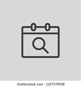 Calendar icon isolated on background. Appointment symbol modern, simple, vector, icon for website design, mobile app, ui. Vector Illustration