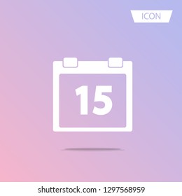 Calendar icon isolated on background. 