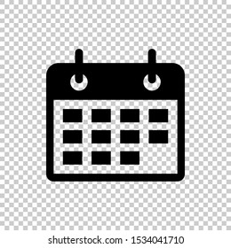 calendar icon isolated on transparent background