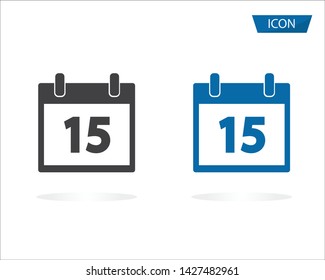Calendar icon isolated on white background.