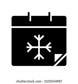 Icono de calendario aislado en fondo blanco