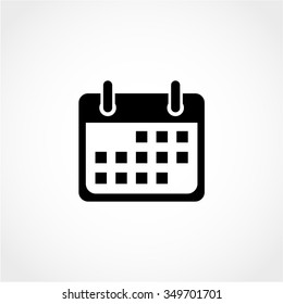 Calendar Icon Isolated on White Background