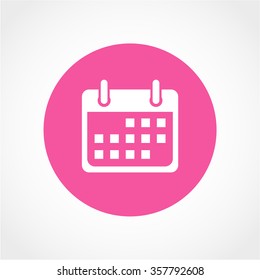 Calendar Icon Isolated on White Background