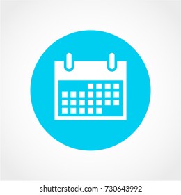 Calendar Icon Isolated on White Background