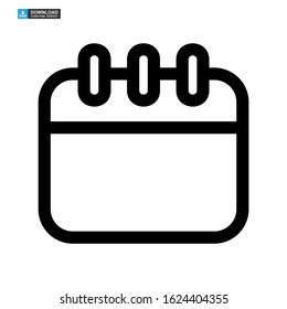 calendar icon isolated sign symbol vector illustration - high quality black style vector icons

