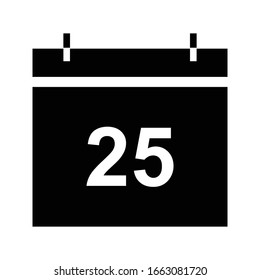 calendar icon isolated vector illustration