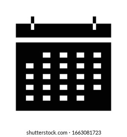 icono de calendario ilustración vectorial aislada