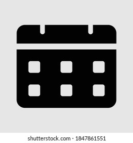 calendar icon isolated vector illustration