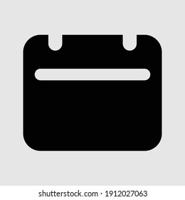 ilustración vectorial aislada de icono de calendario