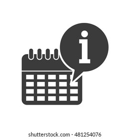 calendar with icon isolated vector illustration design