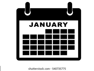 Calendar icon january