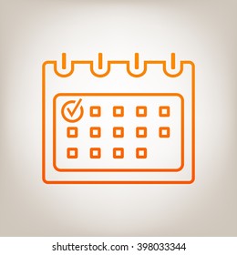 Calendar icon - line icon.