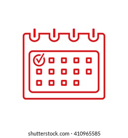Calendar icon - line icon.