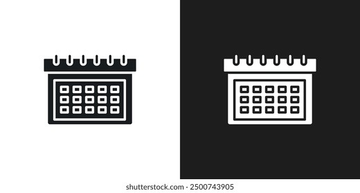 Vector de arte de línea de icono de calendario

