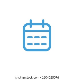 Calendar icon. Line design template