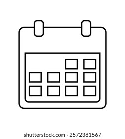 Calendar icon. Calendar line icon. Schedule icon. vector illustration eps 10.