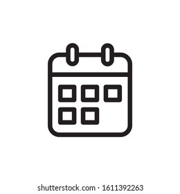 calendar icon, line style design