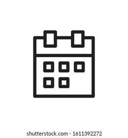 calendar icon, line style design