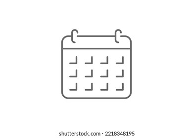 Calendar icon line vector design