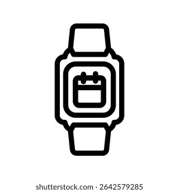 Icono de calendario, Gráficos de Vector de línea