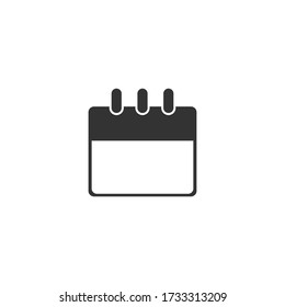Calendar icon. Calendar line vector icon on white background.