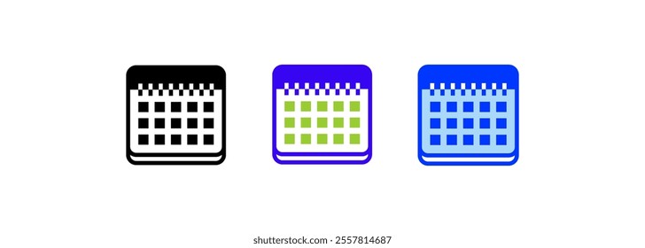 Calendar Icon. linear style sign for mobile concept and web design. Outline vector icon. Symbol, logo illustration. Vector