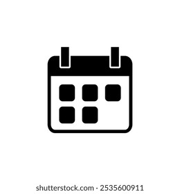 Calendar icon logo design. Calender sign and symbol. Schedule icon symbol
