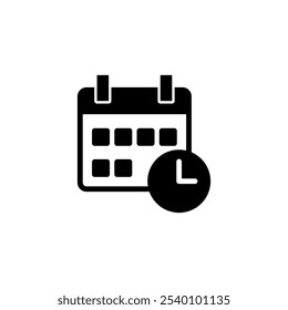 Calendar icon logo design. Calender sign and symbol. Schedule icon symbol
