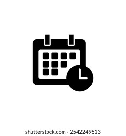 Calendar icon logo design. Calender sign and symbol. Schedule icon symbol