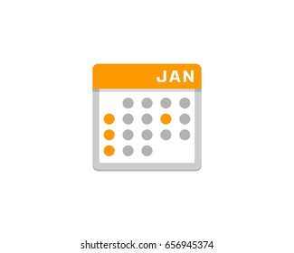 Calendar Icon Logo Design Element