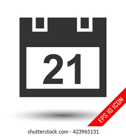 Calendar icon. Calendar logo. Flat icon of the Calendar