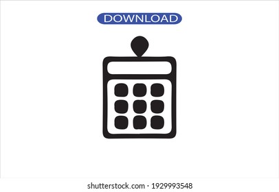 Icono de calendario o logotipo de alta resolución