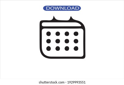 Calendar icon or logo high resolution