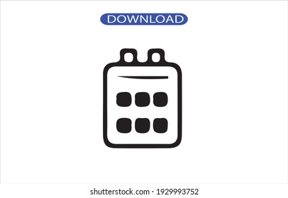 Calendar icon or logo high resolution