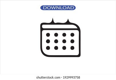 Icono de calendario o logotipo de alta resolución