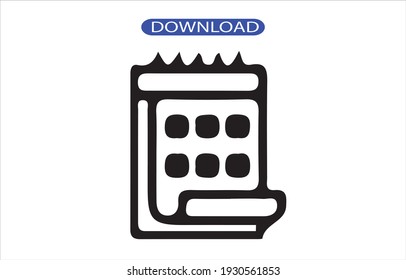 Calendar icon or logo high resolution