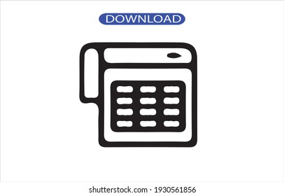 Icono de calendario o logotipo de alta resolución