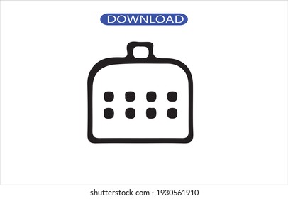 Icono de calendario o logotipo de alta resolución