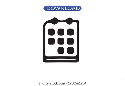Icono de calendario o logotipo de alta resolución
