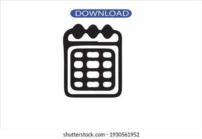 Calendar icon or logo high resolution
