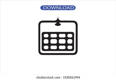 Icono de calendario o logotipo de alta resolución