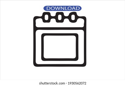 Calendar icon or logo high resolution