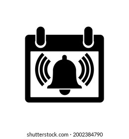 Calendar icon, logo isolated on a white background