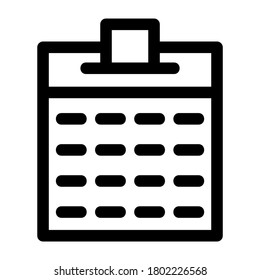 calendar icon or logo isolated sign symbol vector illustration - high quality black style vector icons

