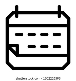 calendar icon or logo isolated sign symbol vector illustration - high quality black style vector icons
