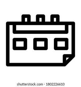 calendar icon or logo isolated sign symbol vector illustration - high quality black style vector icons
