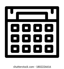 calendar icon or logo isolated sign symbol vector illustration - high quality black style vector icons
