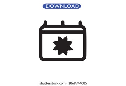 calendar icon or logo isolated sign symbol vector illustration - high quality black style vector icons.